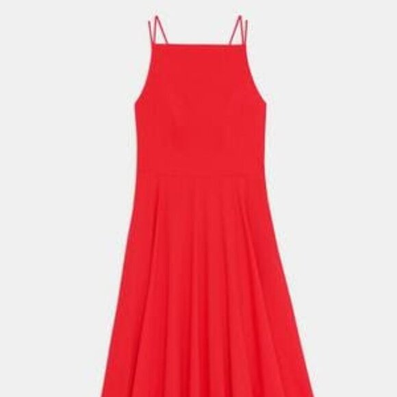 Theory Square Neck Dress in Good Cotton - Size 10 - Picture 2 of 6